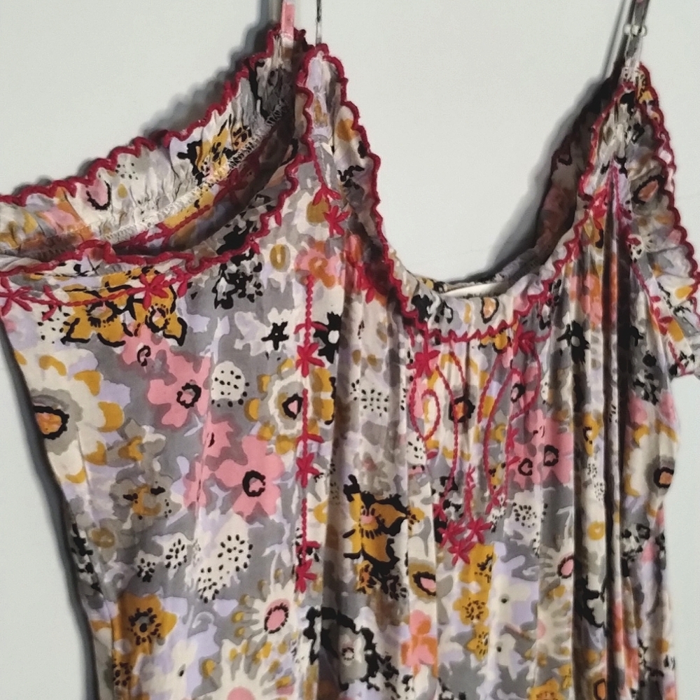 Natural Life Harley Midi Sundress Embroidery Floral L - XL - Picture 6 of 10